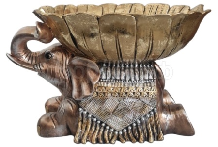 Слон с чашей на спине L33 W26H23 718514/I175