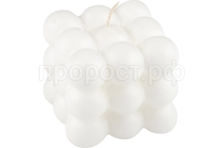 Свеча Неокуб 60*60мм белый 105756 /16шт/Волшебная страна