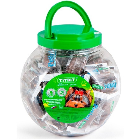 Лакомство для собак Колбаска Petini с индейкой /пл.банка 2л 