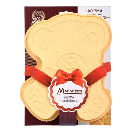 Форма д/выпечки "Медвежонок"  силикон 25*22*4 см MARMITON /30шт/11149