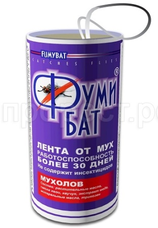 Липкая лента ФУМИБАТ от мух 1шт Липкая лента ФУМИБАТ от мух 1шт