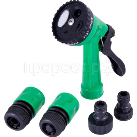 Полив Набор для полива PARK HL061 (соед.2шт,пистолет, адаптер 2шт) 330101/50шт/ Полив Набор для полива PARK HL061 (соед.2шт,пистолет, адаптер 2шт) 330101/50шт/
