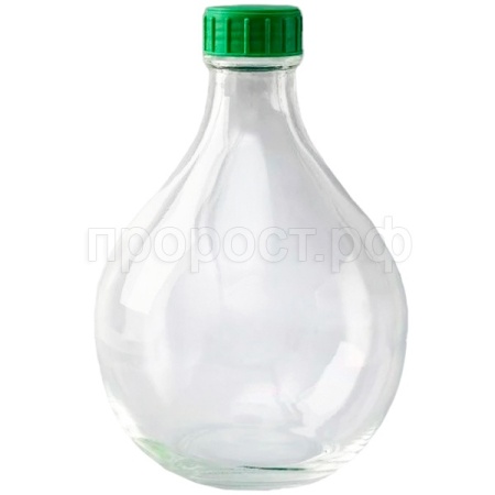 Бутыль 3л "Дамижана" прозрачная с крышкой /4шт/ Бутыль 3л "Дамижана" прозрачная с крышкой /4шт/