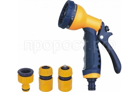 Полив Набор для полива PARK DY2377 (соед.2шт,пистолет, адаптер 1шт) 001900 /50шт/ Полив Набор для полива PARK DY2377 (соед.2шт,пистолет, адаптер 1шт) 001900 /50шт/