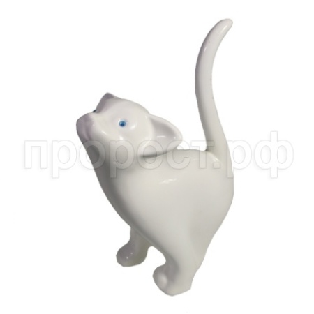 Котенок игривый (белый глянец) L18W7H18,5 713756/I086