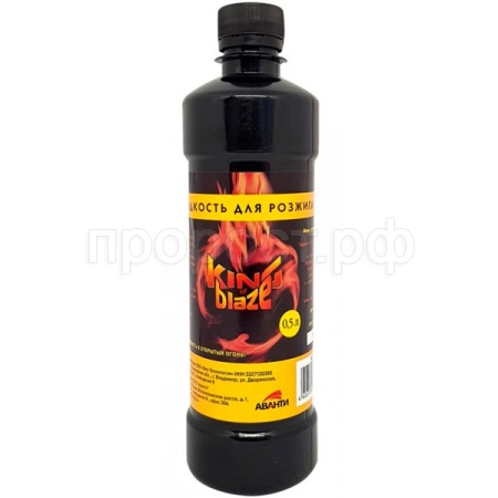 Жидкость  для розжига 0,5л King of Blaze Жидкость  для розжига 0,5л King of Blaze