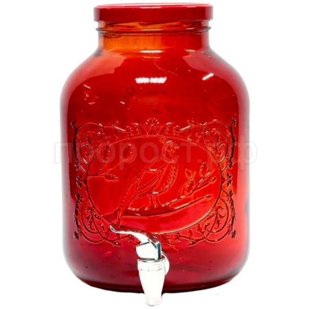 Лимонадник 5л "Золотой Фазан" ТО 110 красный /2шт/В Лимонадник 5л "Золотой Фазан" ТО 110 красный /2шт/В