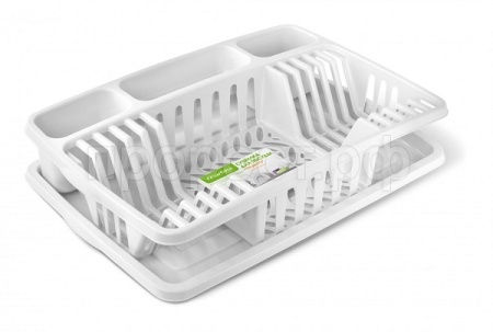 Сушилка для посуды Фланто 508х338мм белый С488БЕЛ   Сушилка для посуды Фланто 508х338мм белый С488БЕЛ