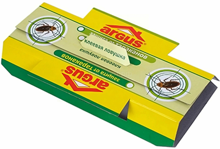 Ловушка тараканы ARGUS клеевая домик СТАНДАРТ 10шт Ловушка тараканы ARGUS клеевая домик СТАНДАРТ 10шт
