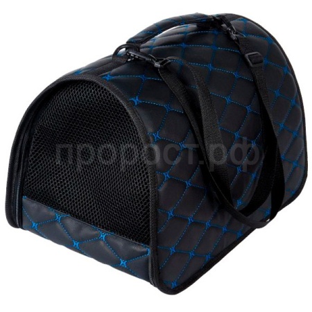 Сумка-переноска жесткая Карбон №1 черно-син./04615-8/2/Ксоди