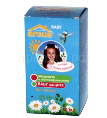 ARGUS Бэби от комаров флакон 30мл бех запаха ARGUS Бэби от комаров флакон 30мл бех запаха
