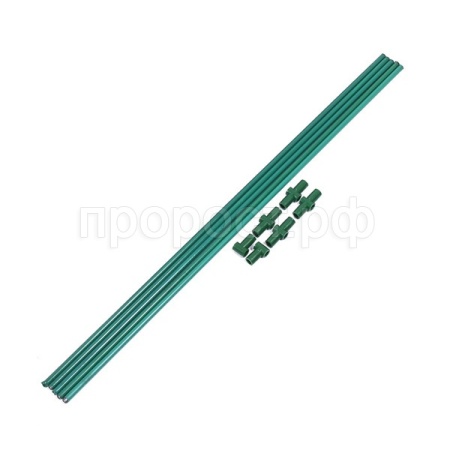 Комплект для сборки парника 5м (дуга металл в ПВХ+зажимы)