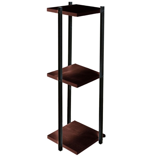 Полка №3 мебельная для цветов ВЕНГЕ 3 горш. ЛДСП 23*23*h68см РЗДИ