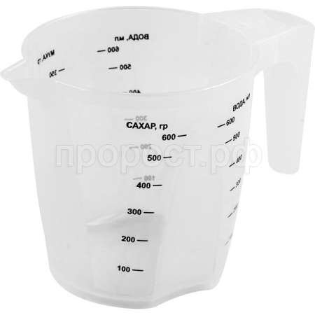 Кувшин мерный 0,6л Plast Team PT1145 /25шт/ПТ