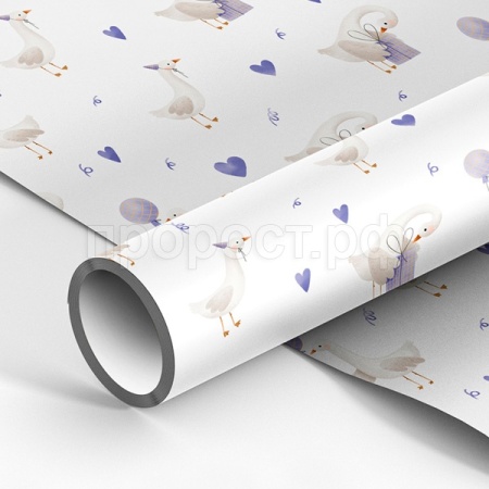 Упаковочная бумага 70*100см "Gooset", 80г/м2, глянц. MESHU/MS_62839/Рельеф