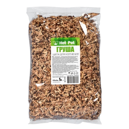 Щепа для копчения "Груша" 1л "Hot Pot" /25шт/61664/61422 Щепа для копчения "Груша" 1л "Hot Pot" /25шт/61664/61422