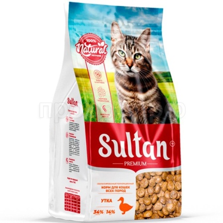 Кошки Султан Премиум с Уткой 400г/15шт/5936