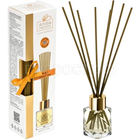 Диффузор д/дома с палочками 30мл Aroma Republic №30 Янтарное море 93807 /12шт /Профит  Диффузор д/дома с палочками 30мл Aroma Republic №30 Янтарное море 93807 /12шт /Профит