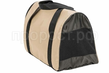 Сумка переноска ЧИП Туннель №1 нейлон с сетчатым окном 36*21*24см бежевый/9006/Дарэлл